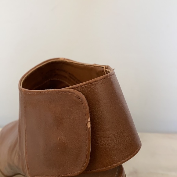 Cognac Open Toe Boot Heels - Picture 6 of 6